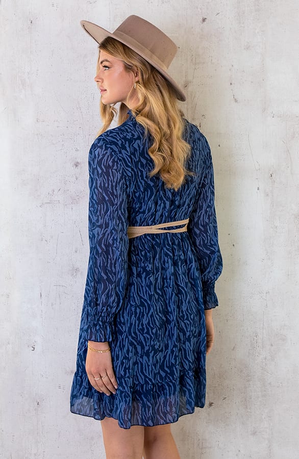 Col Jurk Zebra Blauw – shoparchief, foto 6
