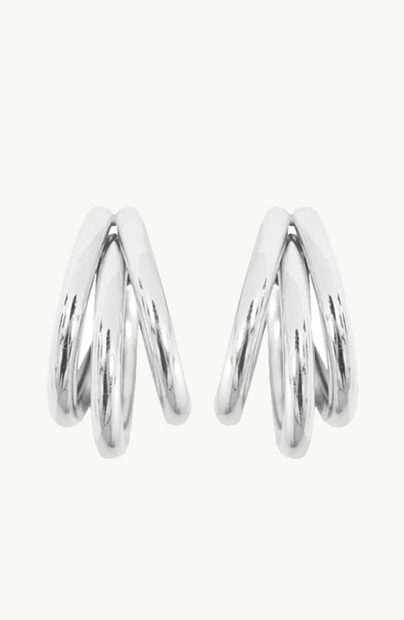Creool Triple Oorbellen Zilver – shoparchief, foto 1
