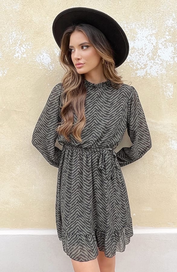 Exclusive Print Dress Army – shoparchief, foto 2