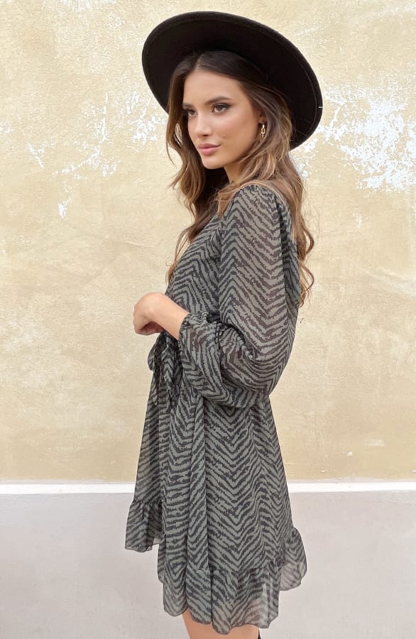 Exclusive Print Dress Army – shoparchief, foto 4