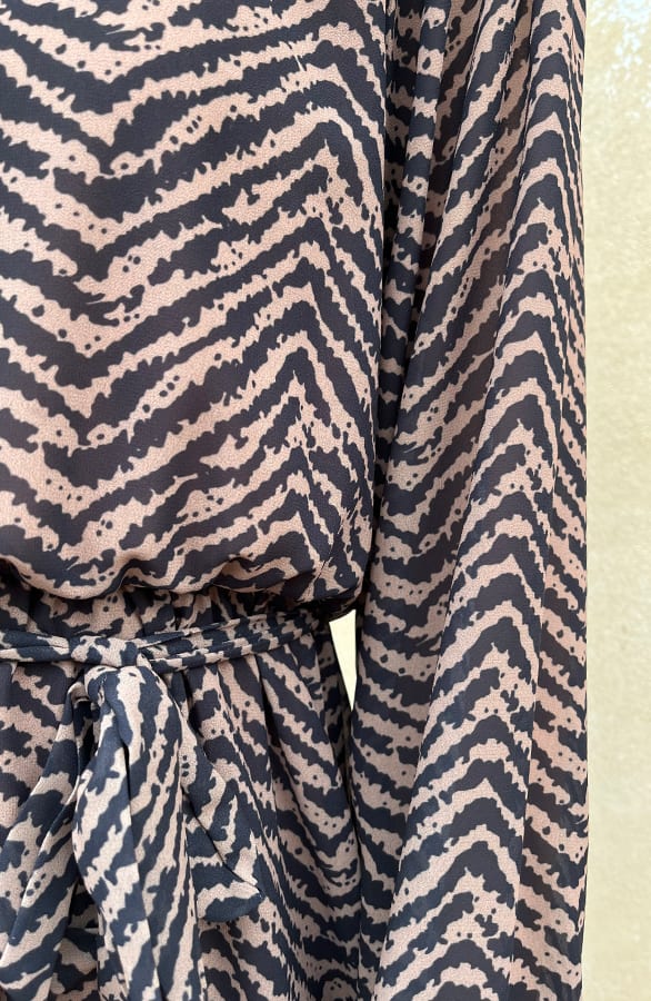 Exclusive Print Dress Camel – shoparchief, foto 10