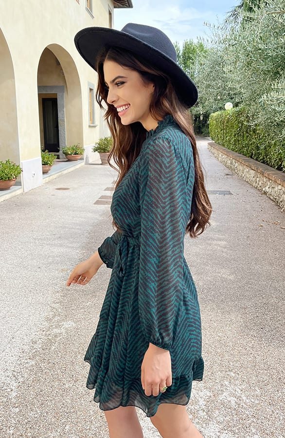 Exclusive Print Dress Smaragd – shoparchief, foto 6