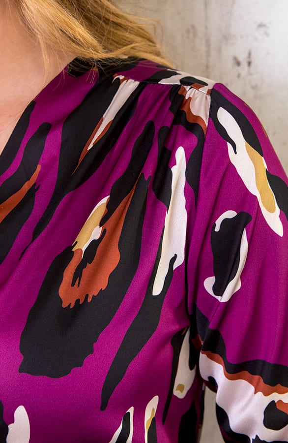 Classy Print Dress Leopard Paars – shoparchief, foto 7