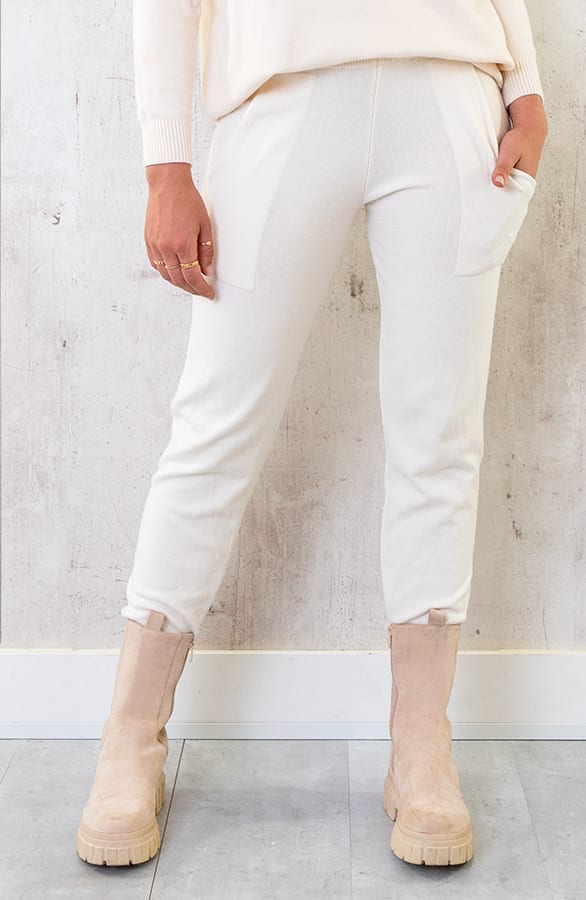 Joggingbroek Met Zakken Beige – shoparchief, foto 1
