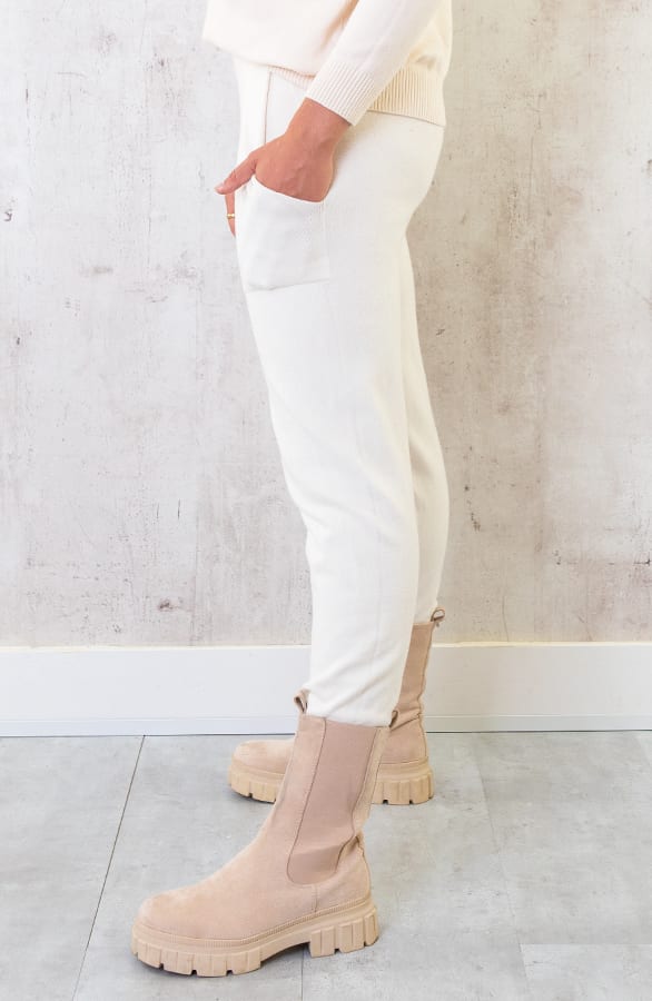 Joggingbroek Met Zakken Beige – shoparchief, foto 3