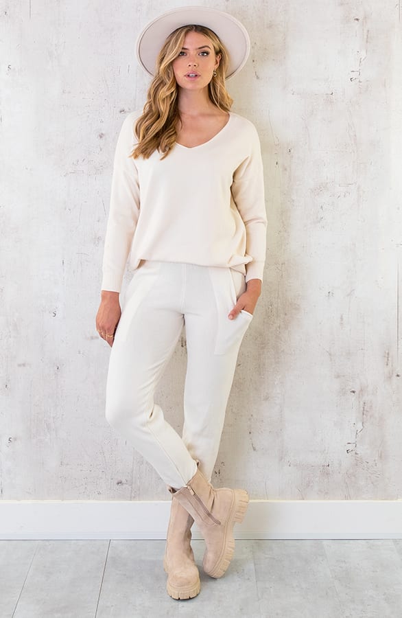 Joggingbroek Met Zakken Beige – shoparchief, foto 5