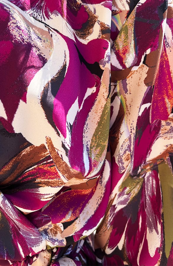 Laagjes Print Jurk Magenta – shoparchief, foto 6