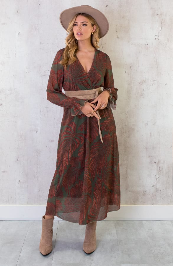 Maxi Jurk Leaves Army – shoparchief, foto 4
