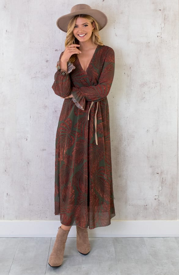 Maxi Jurk Leaves Army – shoparchief, foto 3