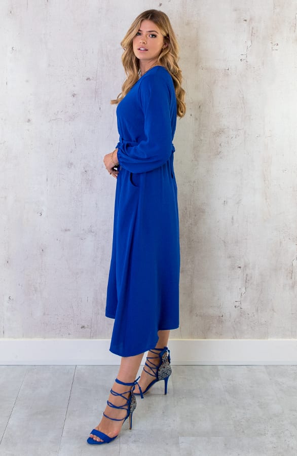 Midi Pocket Dress Kobalt – shoparchief, foto 7