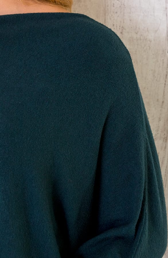 Oversized Soft Pullover Smaragdgrün, Foto 3