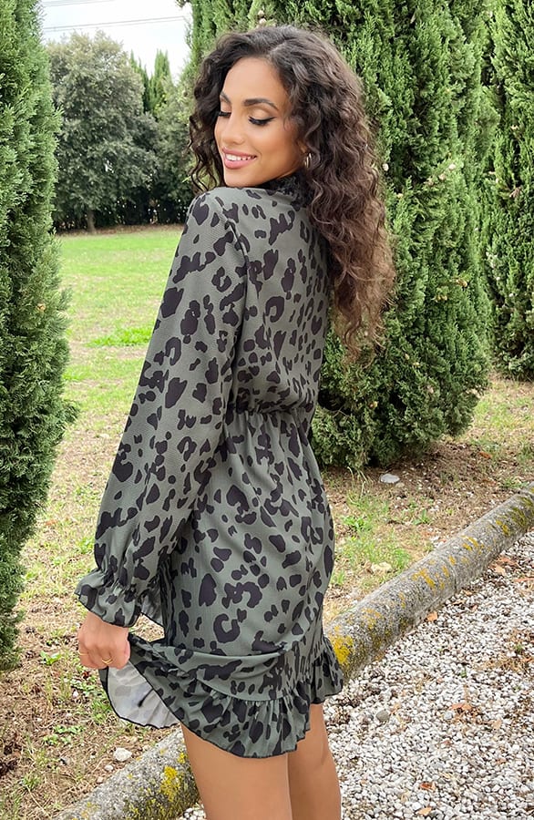 Overslag Col Jurk Leopard Army – shoparchief, foto 4