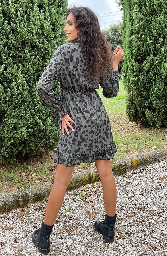 Overslag Col Jurk Leopard Army – shoparchief, foto 7