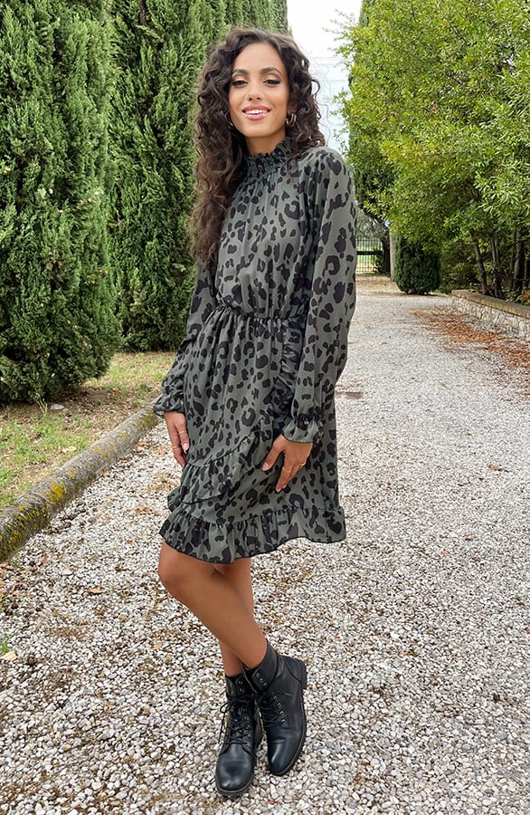 Overslag Col Jurk Leopard Army – shoparchief, foto 6