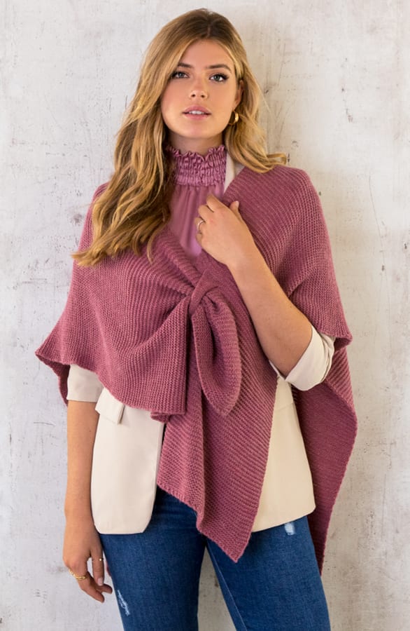 Overslag Poncho Dust Roze – shoparchief, foto 2