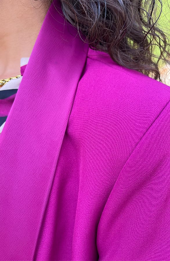 Blazer Met Satijnen Revers Rome Magenta – shoparchief, foto 10