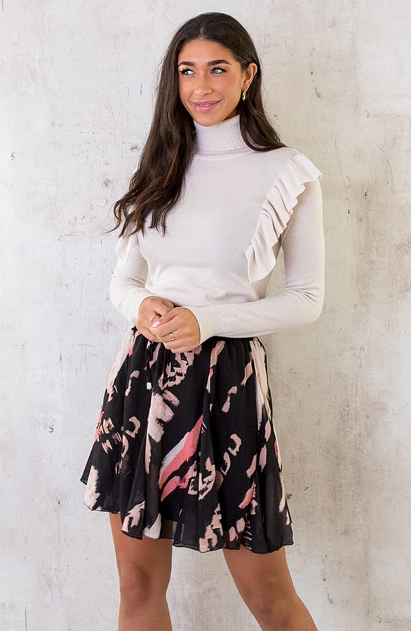 Ruffle Col Top Offwhite – shoparchief, foto 11