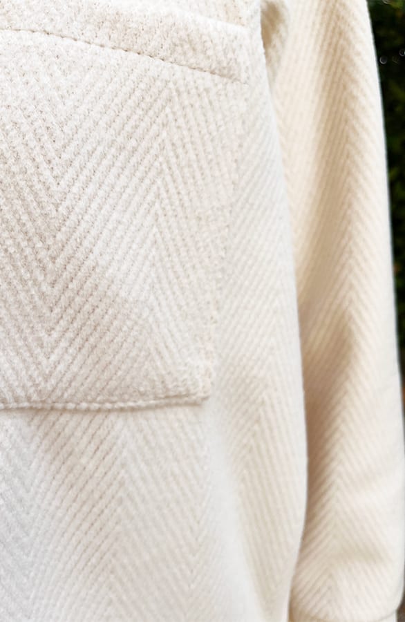 Ribstof Jacket Ecru – shoparchief, foto 8
