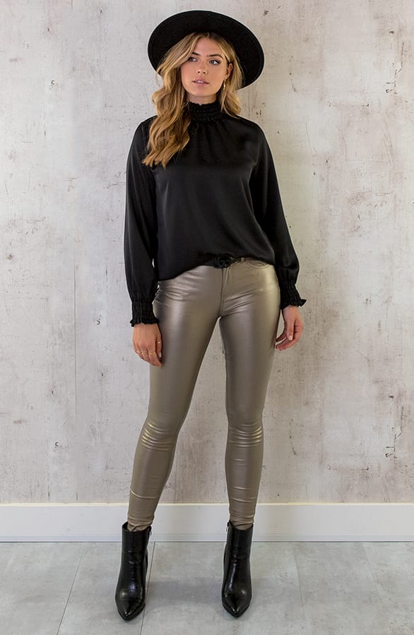 Coating Jeans Metallic Gold, Alle Kleidung, Foto 5