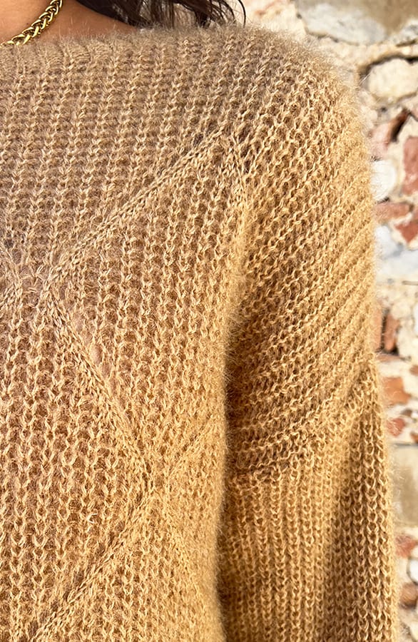 Soft Trui Geruit Camel – shoparchief, foto 6