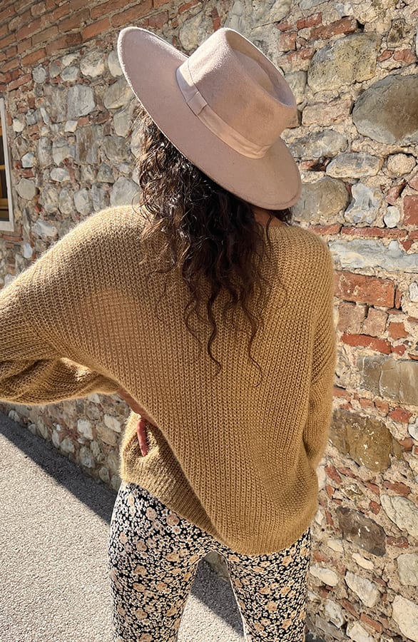 Soft Trui Geruit Camel – shoparchief, foto 5