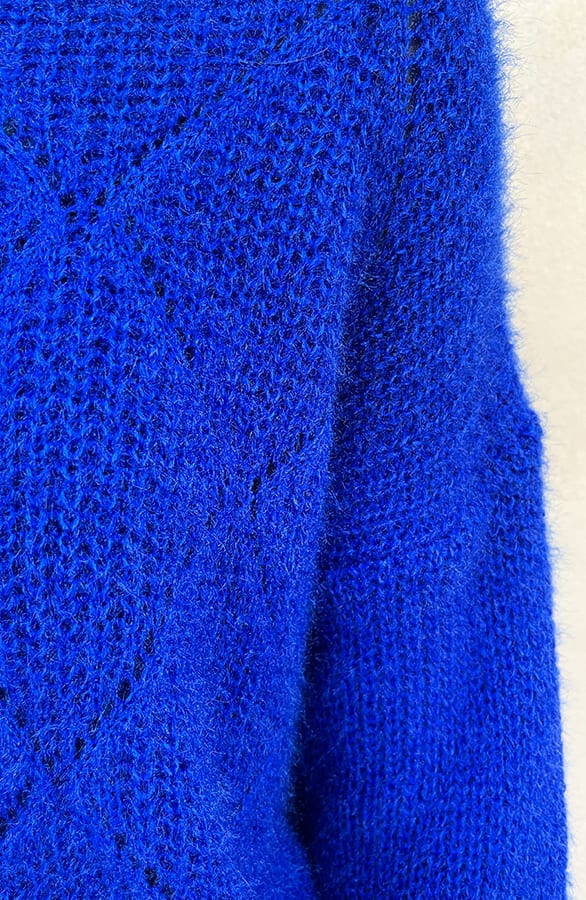 Soft Trui Geruit Kobalt – shoparchief, foto 6