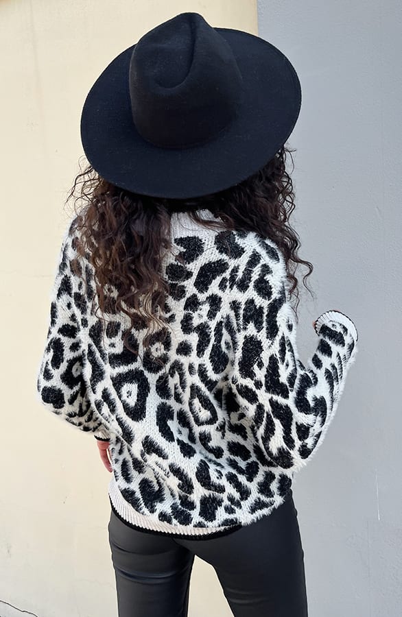 Soft Trui Panterprint Ecru – shoparchief, foto 5