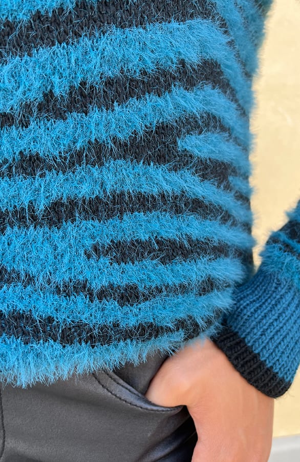 Soft Trui Zebraprint Blauw – shoparchief, foto 8