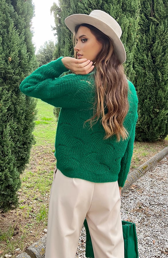Soft Trui Pattern Bright Green – shoparchief, foto 8