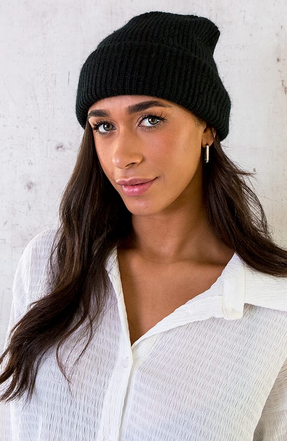 Dames Beanie Zwart – shoparchief, foto 4
