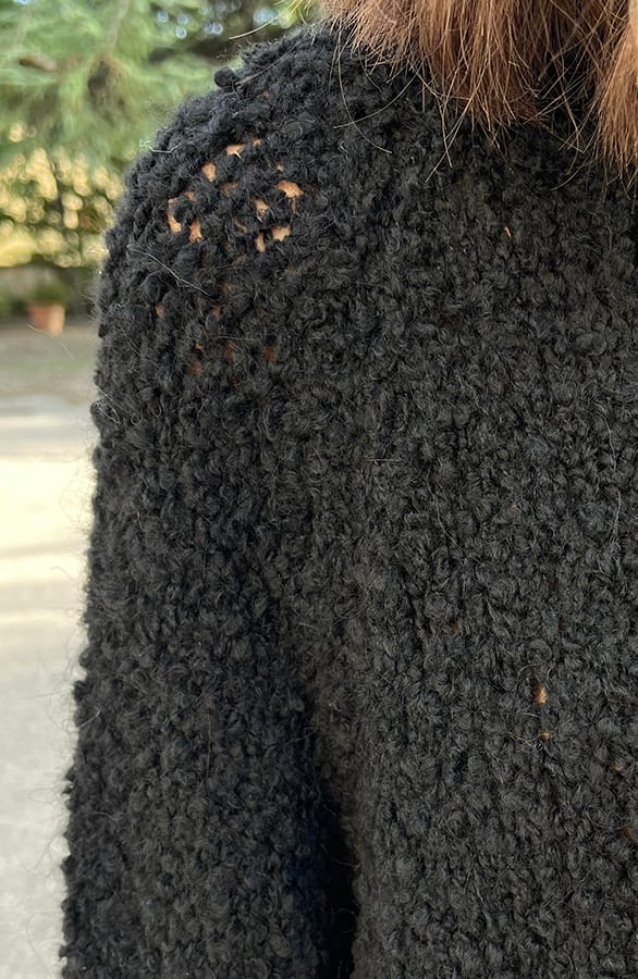 Boucle Oversized Tuniek Zwart – shoparchief, foto 6