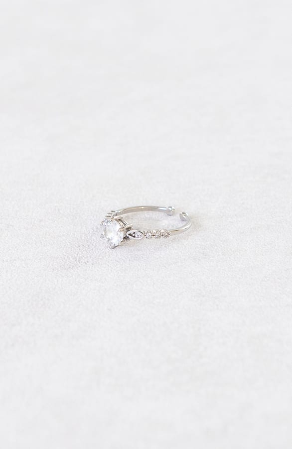 Bright Stone Ring Silver – shoparchief, foto 2