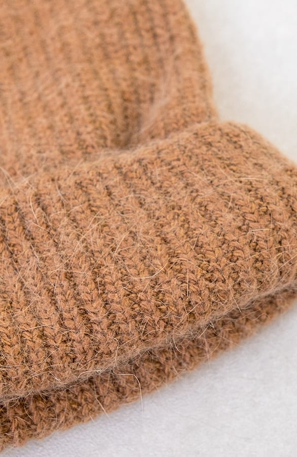 Dames Beanie Camel – shoparchief, foto 6