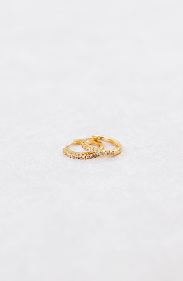 Diamanten Creolen Klein Goud – shoparchief, foto 1