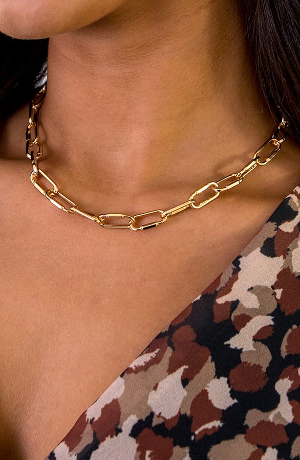 Fancy Schakel Ketting Goud – shoparchief, foto 1