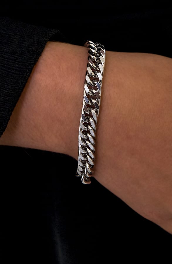 Grove Schakel Armband Zilver – shoparchief, foto 2