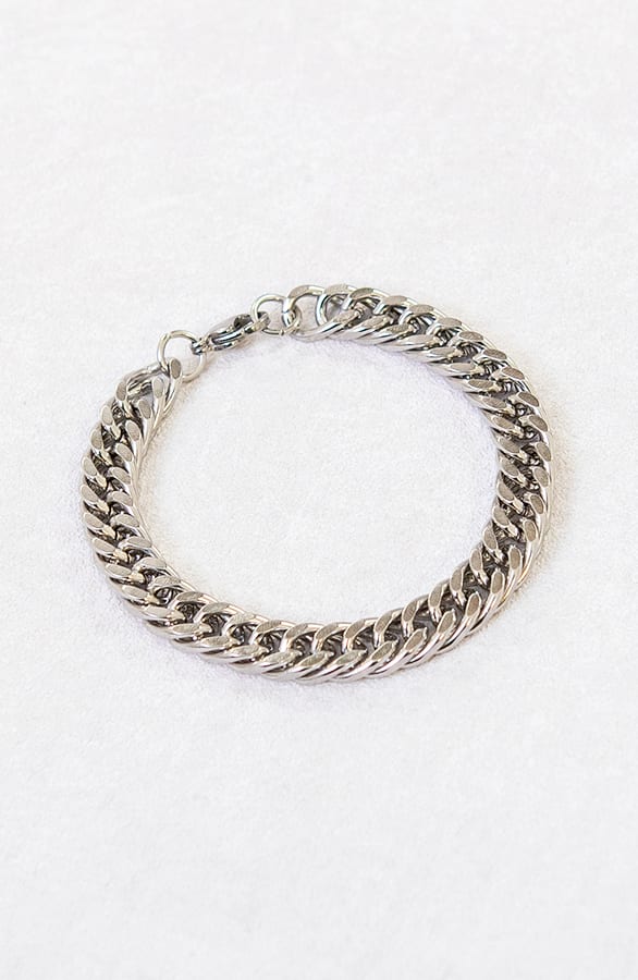 Grove Schakel Armband Zilver – shoparchief, foto 1