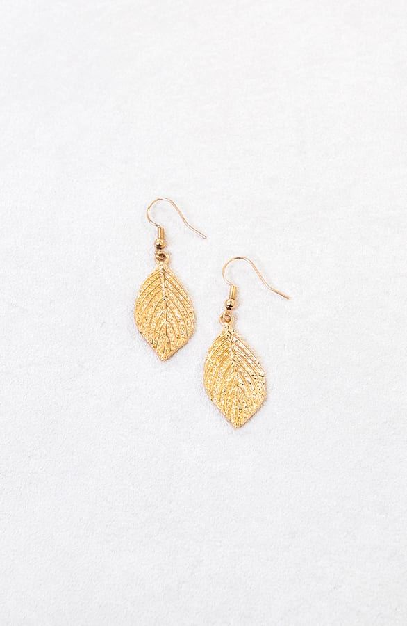 Leaves Oorbellen Gold – shoparchief, foto 3