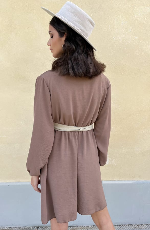 Limited Jurk Chicago Taupe – shoparchief, foto 7