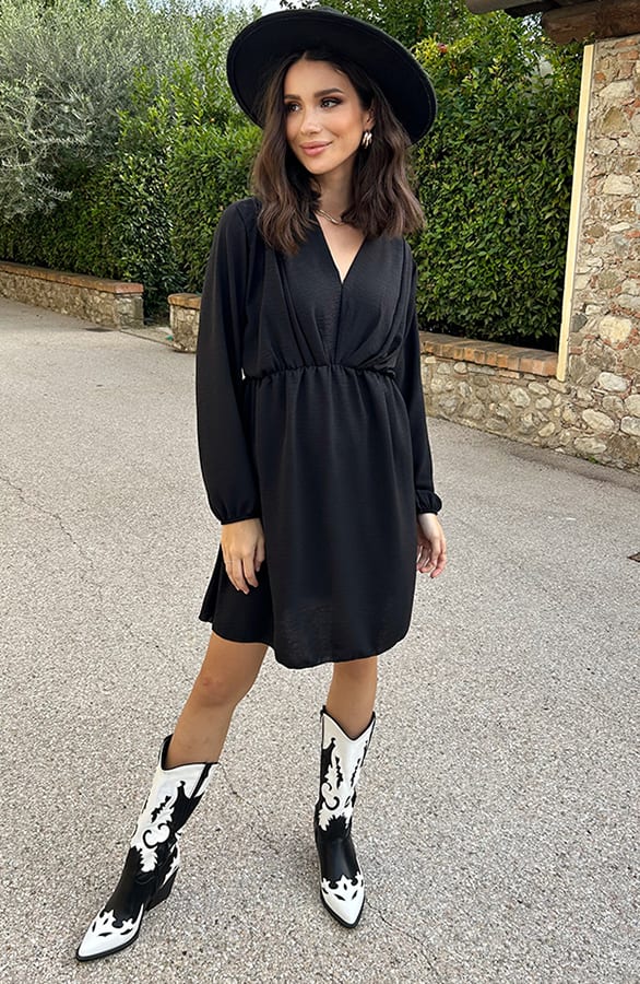 Cowboyboots Zwart Wit – shoparchief, foto 9