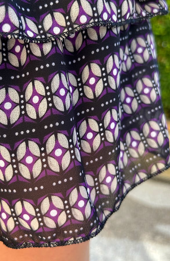 Limited Laagjes Rok Print Purple – shoparchief, foto 6