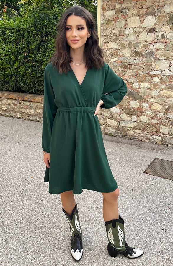 Londen Jurk Smaragd – shoparchief, foto 8