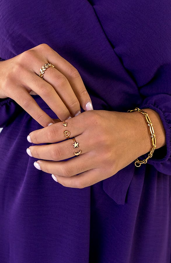 Love Arrow Ring Goud – shoparchief, foto 1