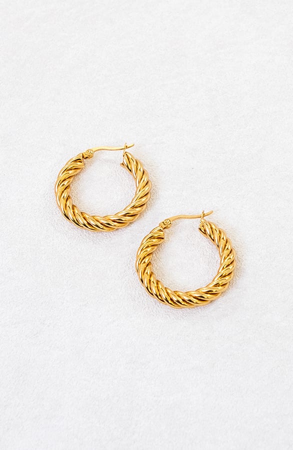 Luxe Croissant Oorbellen Goud – shoparchief, foto 2