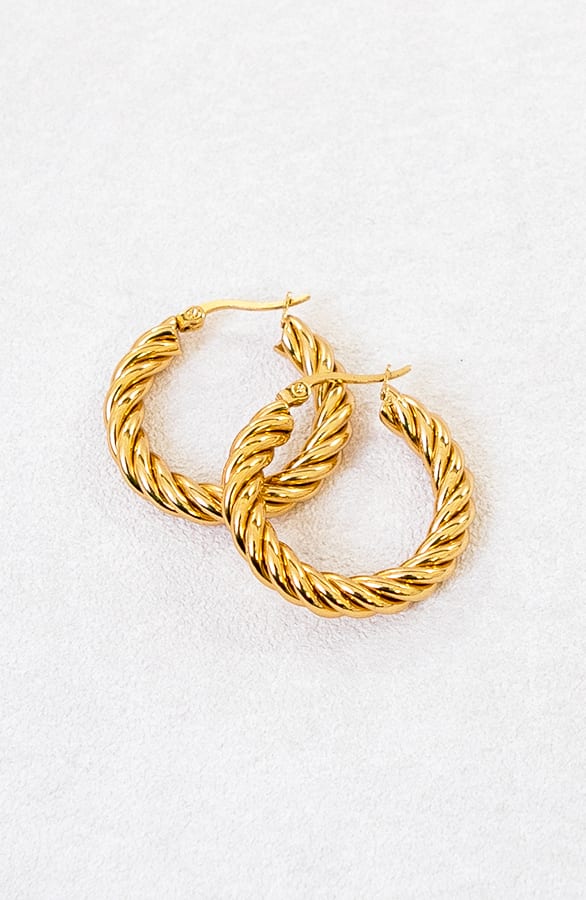 Luxe Croissant Oorbellen Goud – shoparchief, foto 1