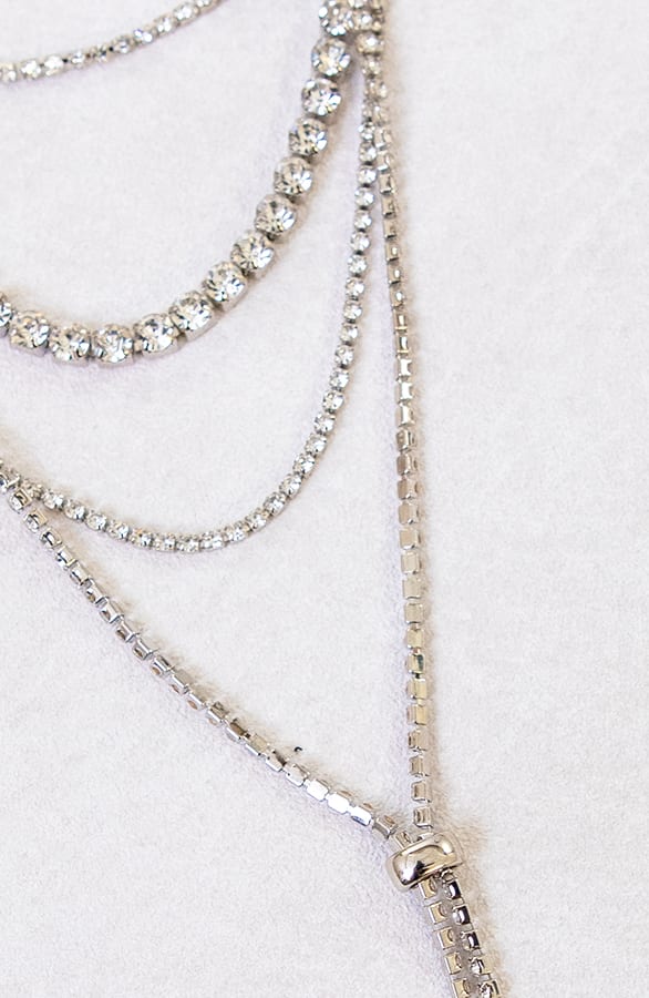 Luxe Tennis Ketting Zilver – shoparchief, foto 2