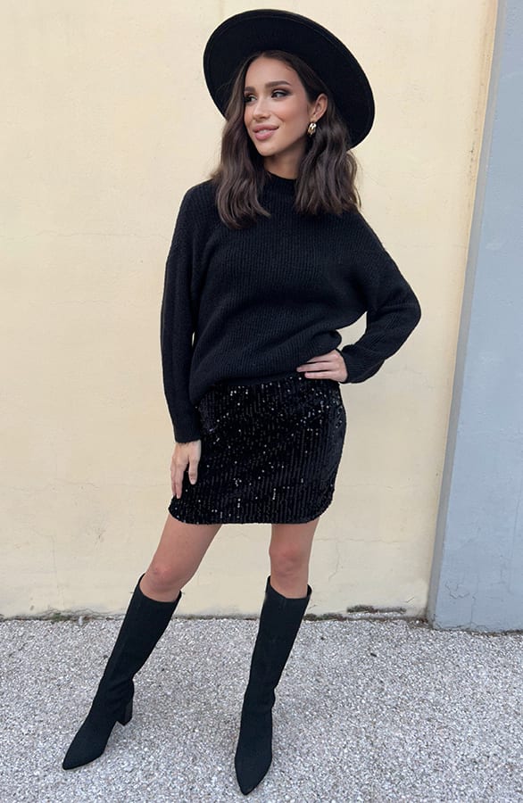 Pailletten Rok Zwart Marant – shoparchief, foto 14