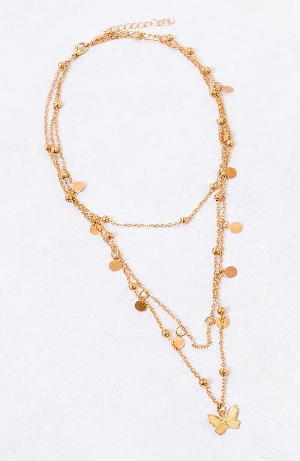 Muntjes Ketting Butterfly Goud – shoparchief, foto 1