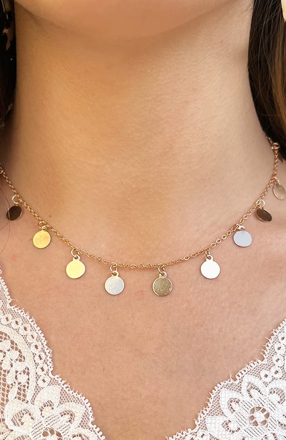 Muntjes Ketting Koper Goud – shoparchief, foto 1