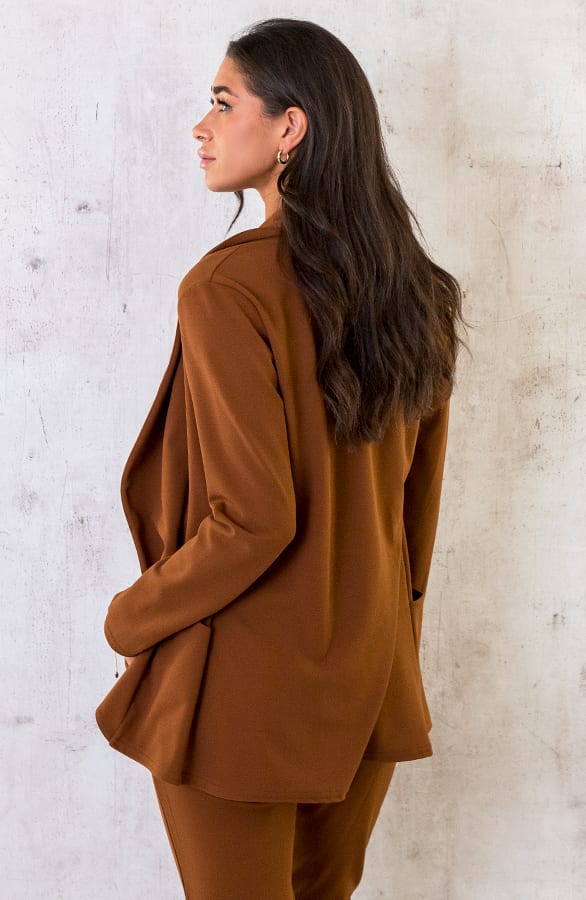 Basic Blazer Cognac – shoparchief, foto 5